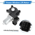 thumbnail image 4 of Front Left Driver Side Power Window Regulator Lift Motor for FORD Focus 2012-2018 No.WLM269/6CPZ5423395D 6 Pin Car Window Glass Lift Motor, 4 of 8
