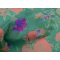 thumbnail image 4 of oneOone Cotton Poplin Wine Fabric Bird|Leaves & Rose Floral Fabric For Sewing Printed Craft Fabric By The Yard 56 Inch Wide, 4 of 4