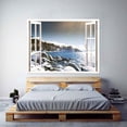 thumbnail image 2 of IDEA4WALL Wall Murals Fake White Window with Lake in the Winter Removable Wallpaper Peel and Stick Wall Stickers - 24x32 inches, 2 of 4