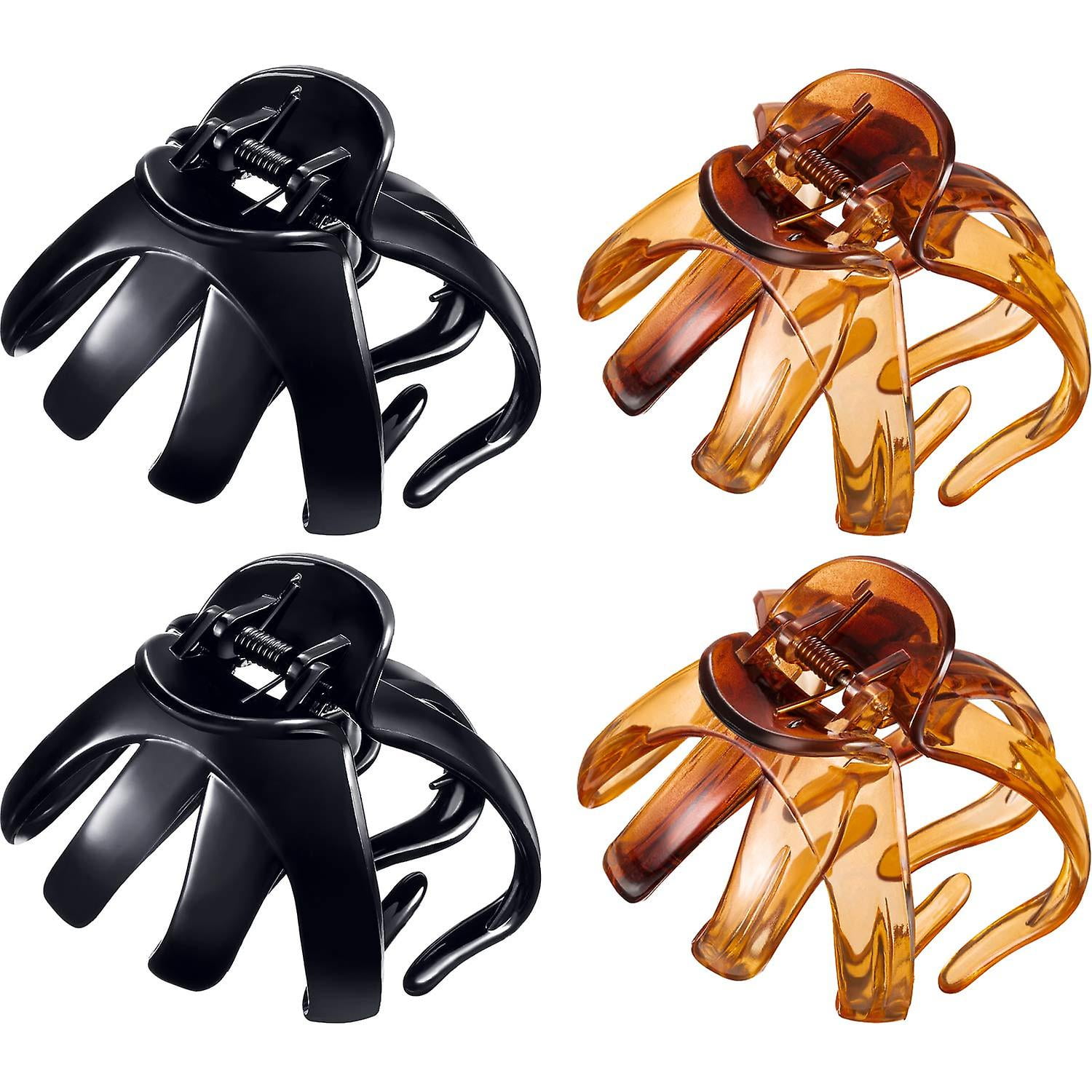 4piece Large Grip Octopus Clip No Slippery Spider Hair Clip Octopus(01)