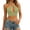 Green, variant on Women's Halter Cross Strap Cut Out Crop Tank Top, Casual Summer Sleeveless Blouse, Beach Festival Party Date Night Outfit, S-3XL