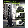 thumbnail image 3 of HANDBODE 6-Tier Dumbbell Rack 600 lb Capacity, A-Frame Weight Stand with Olympic Bar Holder, Heavy Duty 3-in-1 Gym Storage Organizer with Landmine, 3 of 9