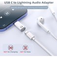 thumbnail image 3 of Adaptateur Audio USB C vers Lightning 2 Pack - Type C Mâle vers Lightning Femelle Convertisseur de Casque, 3 of 8