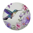 thumbnail image 2 of JEUXUS  Hummingbird Floral Fitted Tablecloth Round, Butterfly Elastic Edge Table Cover, Polyester Table Pad Cloth for Indoor Outdoor Party Dinner Patio Decor, 2 of 7