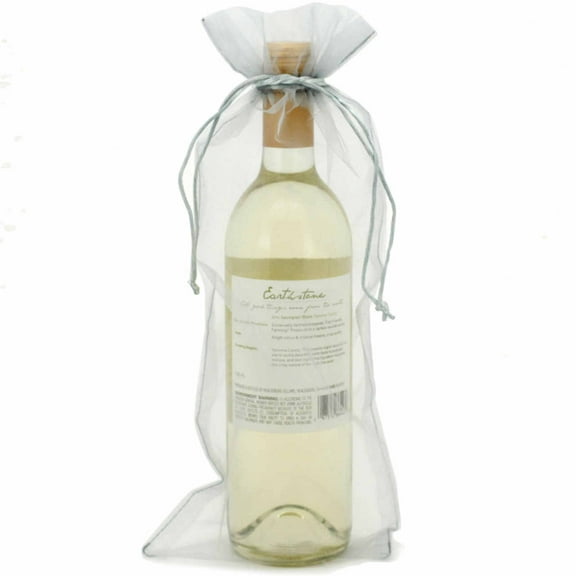 20x Wine Organza Bags Fabric Gift Party Gift Bags Sheer Drawstring 15" By 6.5" Select Color (Red, Gold, Silver or Cream)