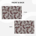 thumbnail image 3 of Placemats Set Of 4 / 6, Paisley Pattern No.9063 Placemats For Dining Table Indoor/Outdoors Heat Resistant Washable Placemats 18" X 12", 3 of 8