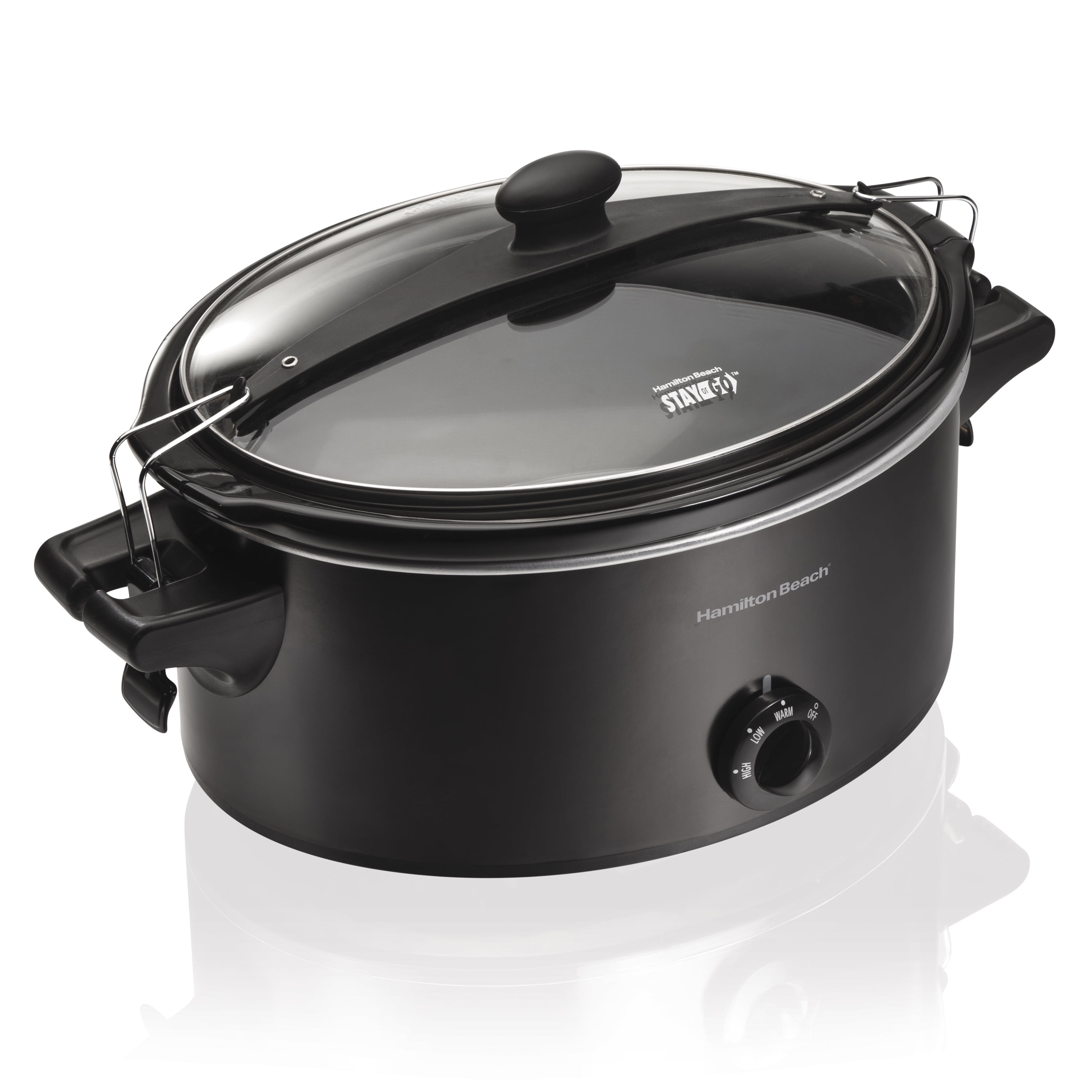 Hamilton Beach Stay or Go Portable Slow Cooker with Lid Lock
