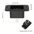 thumbnail image 2 of C14 Panel Mount Plug Adapter AC 250V 10A 3 Pins IEC Inlet Module Plug Power Socket Straight 4pcs, 2 of 4