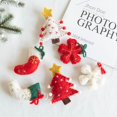 thumbnail image 2 of Pequeño colgante de fieltro de lana para Navidad, accesorios de bricolaje, guirnalda de árbol de Navidad, calcetines de copo de nieve, decoración, accesorios colgantes, 2 of 5
