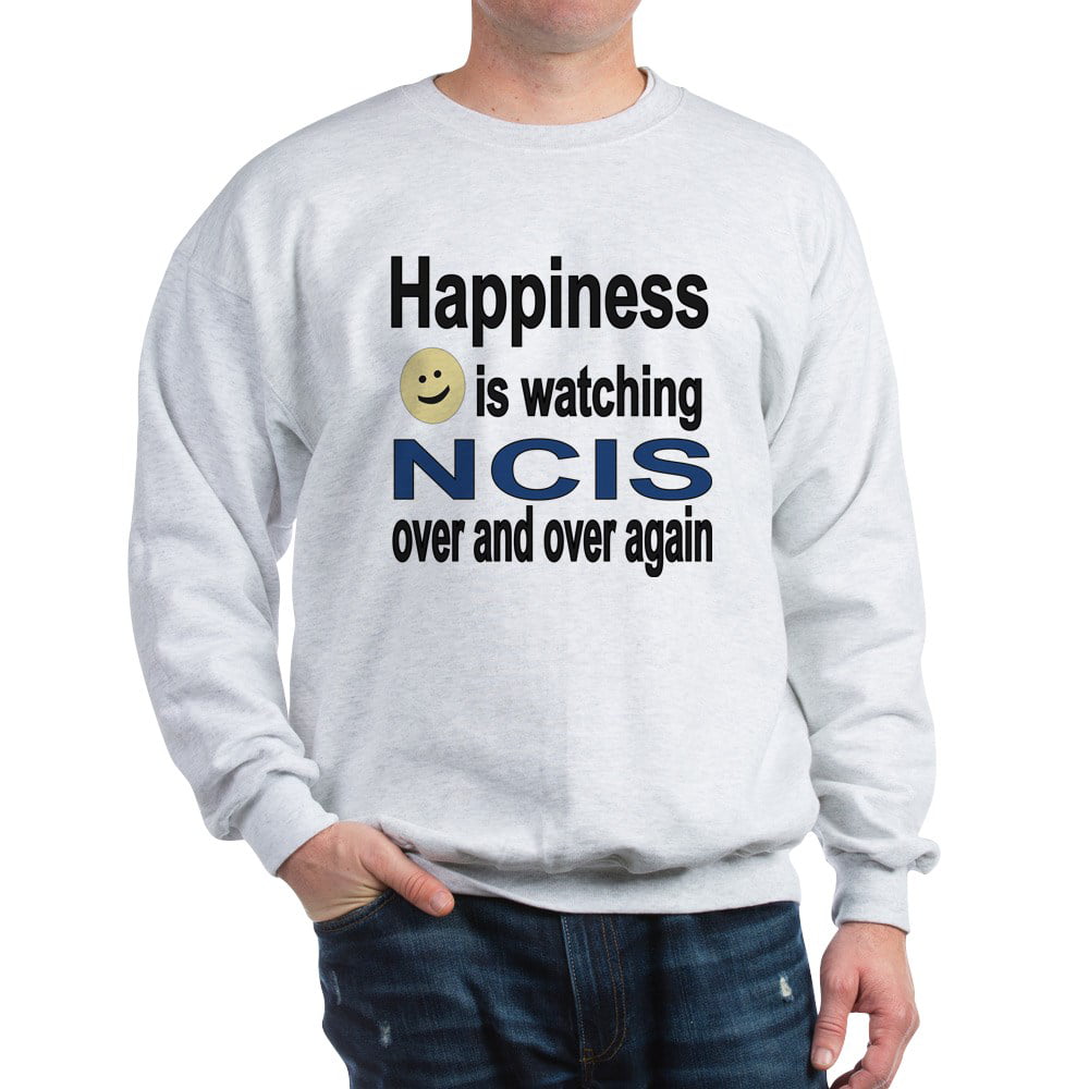 CafePress Unisex Cotton Long Sleeve T-Shirt Happiness Is Watching NCIS 