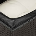 thumbnail image 5 of vidaXL Garden Sofa Set Black and Cream, 5 of 9
