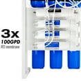 thumbnail image 2 of iSpring RCB3P Tankless Reverse Osmosis RO Water Filtration System, 300 GPD RO System, Reduces TDS, 1.5:1 Pure to Drain, Booster Pump & Pressure Gauge for Residential & Light Commercial Use, 2 of 6