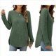 thumbnail image 2 of Suéteres de Moda para Mujer, Tops de Larga, Ropa de Otoño, Camisetas y Blusas de Moda. Verde XXL, 2 of 6