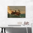 thumbnail image 2 of ARTCANVAS The Flirt 1874 Canvas Art Print by Winslow Homer - Size: 26" x 18" (0.75" Deep), 2 of 9