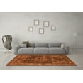 thumbnail image 3 of Ahgly Company Indoor Round Oriental Orange Industrial Area Rugs, 6' Round, 3 of 4