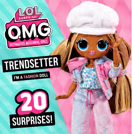L.O.L. Surprise O.M.G. Trendsetter Fashion Doll with 20 Surprises, Stylish Outfit and Accessories, Unbox Fashion Doll Toy for Kids Ages 4+