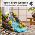 Turtle Family Splash Block Garden Statue, Outdoor Decorative Downspout ...