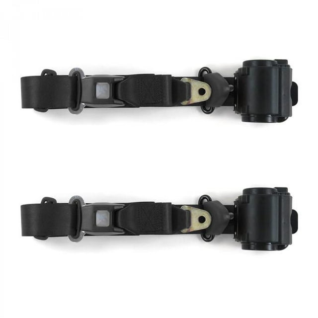 Kit Ceinture de Sécurité Baquet Rétractable Noir pour Chevy Cavalier Standard 1982-1994 3 Points - 2 Ceintures