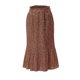 thumbnail image 2 of Gibobby faldas para mujer elegante plisada Elegante Polka Midi Falda Cintura Falda casual para mujer(Marrón, Talla única), 2 of 4