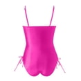 thumbnail image 5 of Women's Swimwear Solid One Piece Swimsuit for Women Adjustable Strap Control Monokini with Removable Padding Hot Pink S, 5 of 5