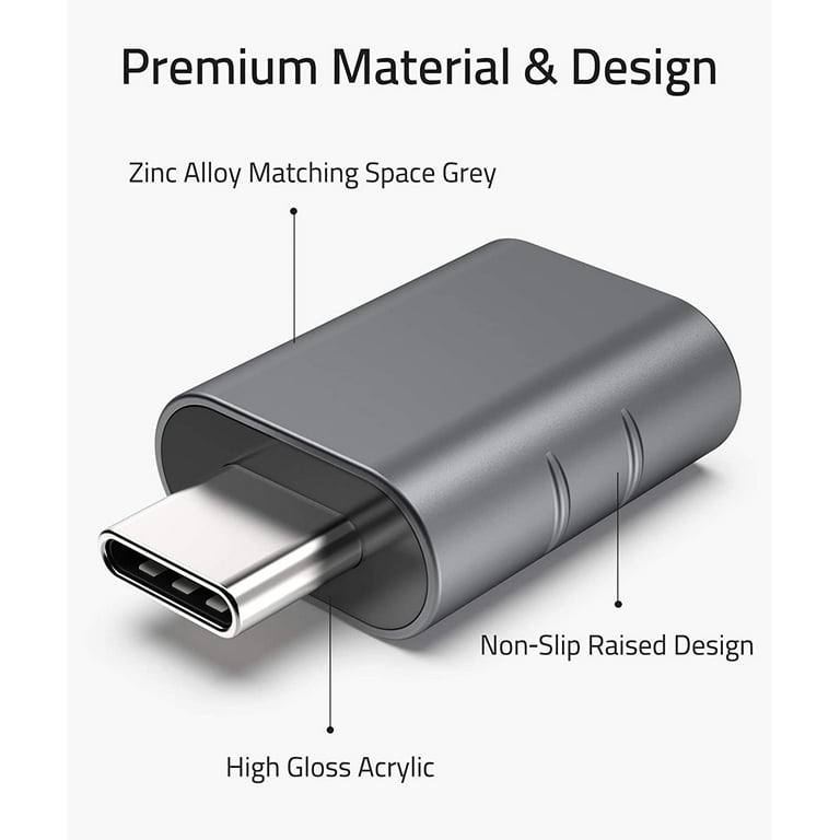  Syntech USB C to USB Adapter Pack of 2,USB C to USB3.0 Female  Adapter Compatible with iPhone 15 MacBook Pro Air, other Type C or  Thunderbolt Devices : Electronics