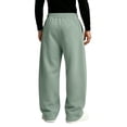 thumbnail image 6 of Men Soft Loose Wide Leg Pants Elastic Drawstring Waist Athletic Casual Jogger Sweatpants Streetwear Trousers With Side Pockets M, 6 of 8