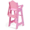 thumbnail image 5 of Badger Basket Blossoms and Butterflies Doll High Chair Feeding Seat for 18 inch Dolls - Pink, 5 of 9