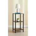 thumbnail image 2 of Nola Home 3-Tier End Table, Side Table, Multipurpose Shelf, Easy Turn Assembly, Black, 2 of 5