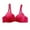 Watermelon Red, variant on Tbopshirt Seamless Bras for Women Push Up Plus Size Solid Color Gathering Back Buckle Breathable Adjustable Shoulder Straps Shaping Double Breasted Everyday Bras