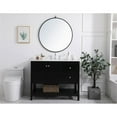thumbnail image 6 of 42 inch Single Bathroom Vanity in Black with Backsplash, 6 of 8