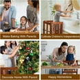 thumbnail image 6 of Kids Kitchen Step Stool Helper Baby and Toddler Multi-Function Step up Nursery Helper Stand with Safety Rail in Natural Bamboo, Strong and Lightweight (Black), 6 of 16