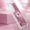 thumbnail image 4 of Funda para Honor 90 5G con Brillo Líquido Flotante, Purpurina, Parachoques y Anillo Giratorio Soporte, 4 of 5