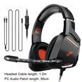 thumbnail image 2 of Auriculares para juegos Plextone Auriculares con micrófono sensibles Transpirables para colocar sobre los oídos, Negro Guardurnaity EL4726-01B, 2 of 2