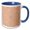 Blue/White, variant on 3drose, Colorful Hypnotic Round Tiled Pattern Background Design, 15oz Mug