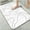 Black and White Topographic like Lines, variant on 1pc Nautical Whale Pattern on Navy Blue Bathroom Rug Bathroom Decor and Accessories- Durable,Anti Slip,And Quick Drying,Suitable For Indoor/outdoor Use - Perfect For Bathrooms,Bedrooms,Kitchens