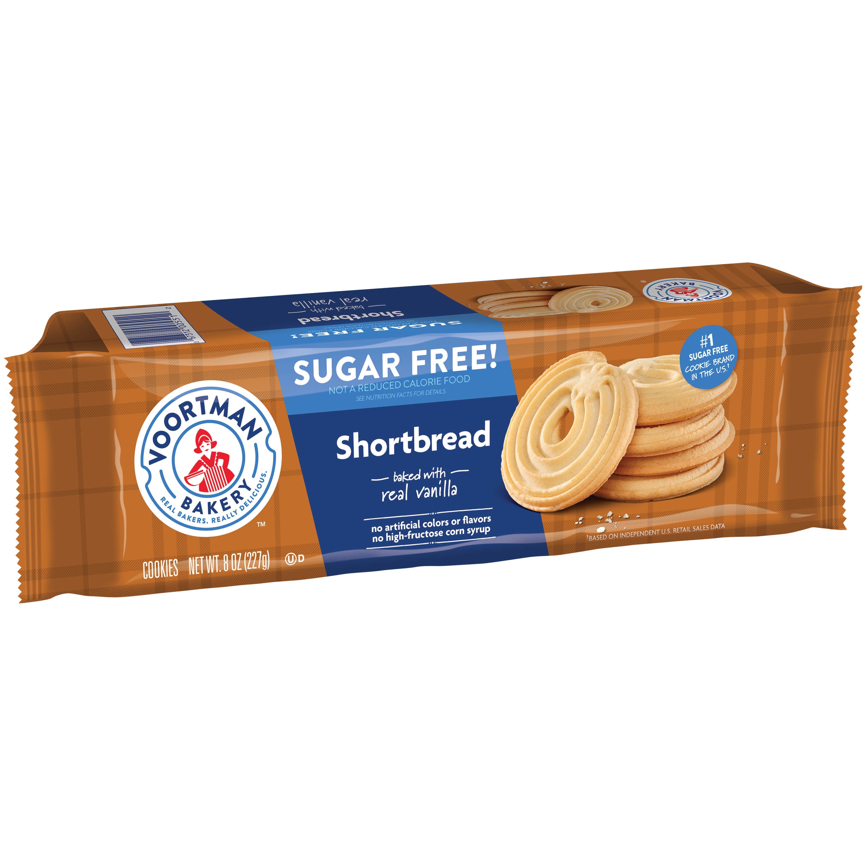 (12 pack) Voortman Bakery Zero Sugar Shortbread Cookies 8 oz., 9 Count