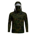 thumbnail image 4 of AHMOMEI Camouflage UPF 50 Rash Guards Hoodies Long Sleeve Thumb Hole Sun Protection Fishing Shirts Outdoor Hiking Swimming Sun Hoodies with Mask, 4 of 5
