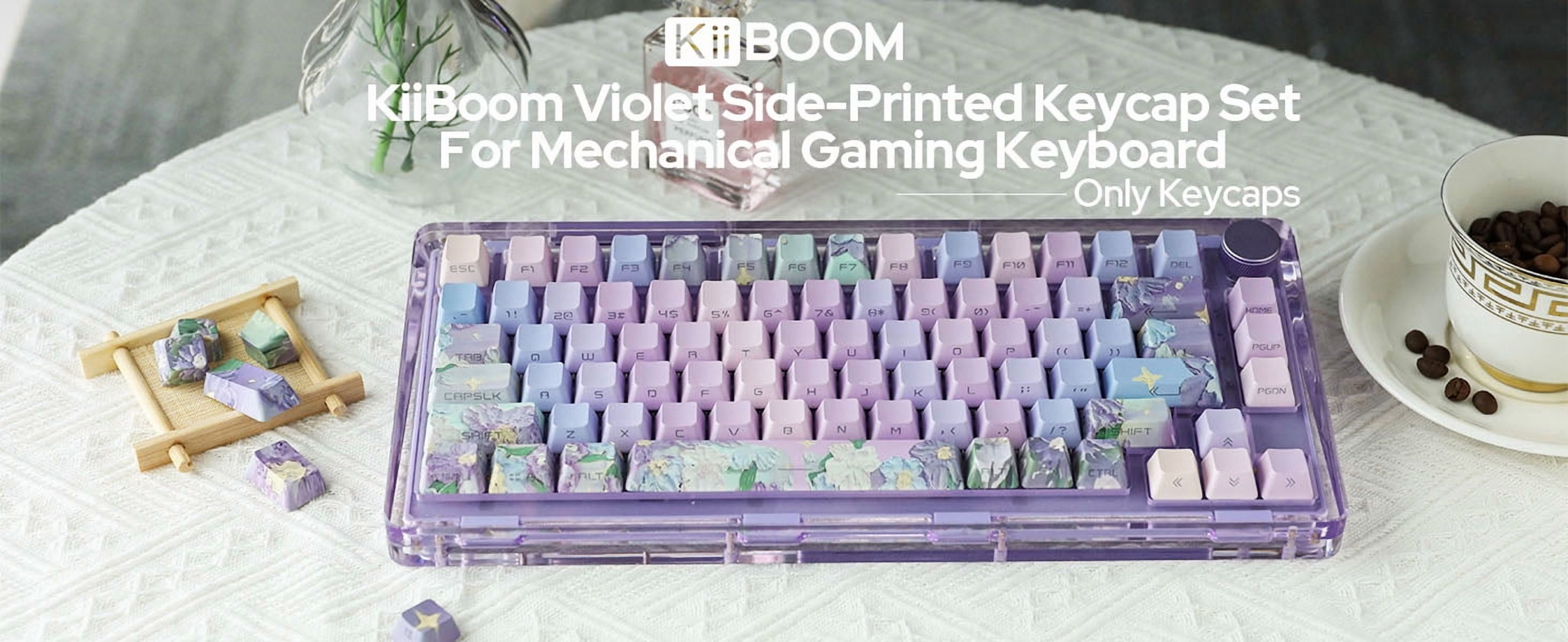 Keycaps Set 133 Keys Profile PBT Full Keycaps Set for Mechanical Gaming Keyboard