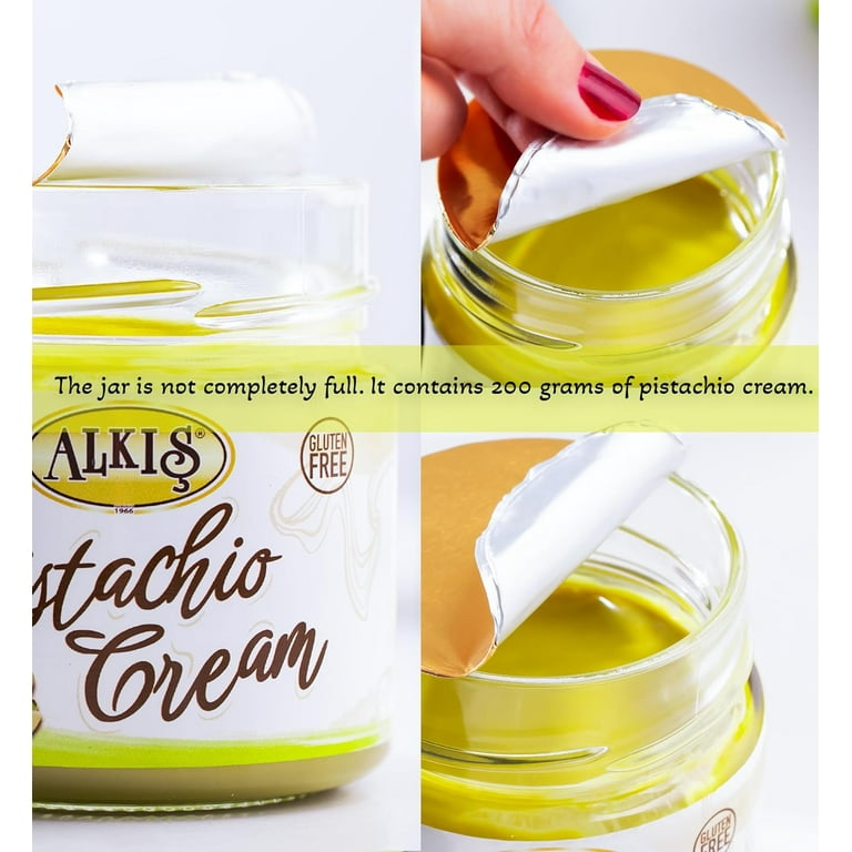 Alkis Pistachio Cream, Pistachio Paste, Pistachio Spread, Pistachio Cream for Dubai Chocolate Bar, 7.05 oz.(200gr)