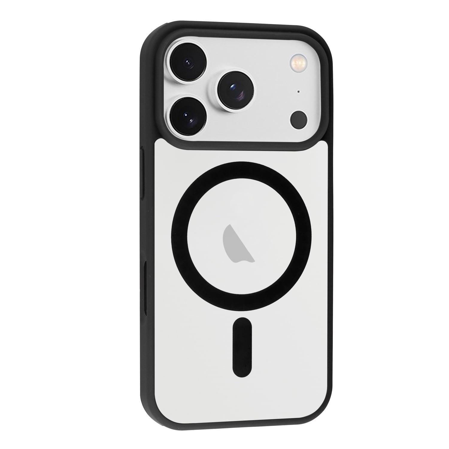 Wireless Charging Transparent Case for iPhone 17 Pro Max - Black