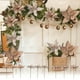 thumbnail image 1 of Flores Artificiales De Plástico Ramo artificial de 3 flores de Nochebuena con purpurina de terciopelo navideño para árbol y decoración del hogar Rkxzt, 1 of 8