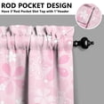 thumbnail image 5 of Kitchen Curtains and Valance Set 24 Inch Tier Pioneer Colorful Floral Curtains Small Drapes for Cafe Living Room Bathroom Farmhouse 3 Pieces Set Rod Pocket, 5 of 6