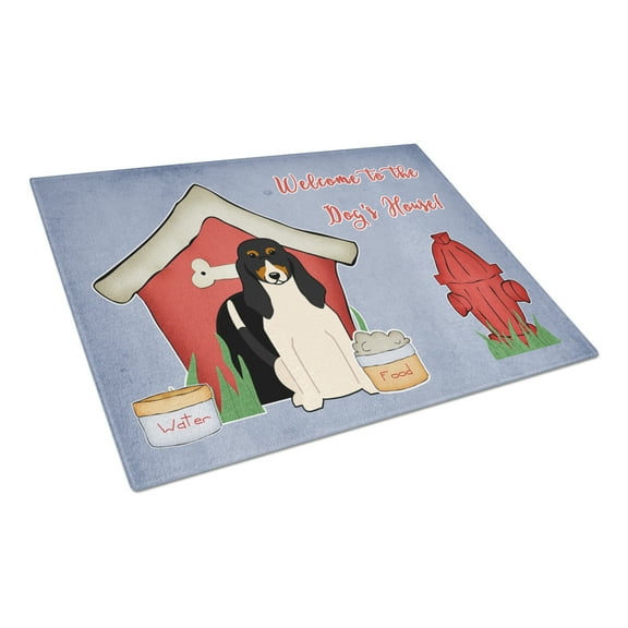 Dog House Collection Swiss Hound Glass Cutting Board Large