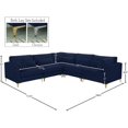 thumbnail image 3 of Meridian Furniture Julia Navy Velvet Modular Sectional, 3 of 4