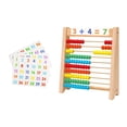 thumbnail image 1 of Ábaco de madera para niños en edad preescolar, juguete de aprendizaje, enseñanza Montessori, juego de matemáticas, ábaco con marco de madera, para, 1 of 9