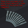 thumbnail image 2 of 10 Uds. Vástago hexagonal de 1/4 pulgadas 50mm S2 juego de puntas de destornillador ranuradas de acero de aleación H6.3 * 50 * SL5mm, 2 of 8