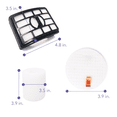 thumbnail image 3 of Shark Rotator Professional Pro Lift-Away Foam & Felt Filter Replacement Set for NV500 NV501 NV502 NV503 NV505 NV510 NV520 NV550 NV552 UV560, 3 of 4