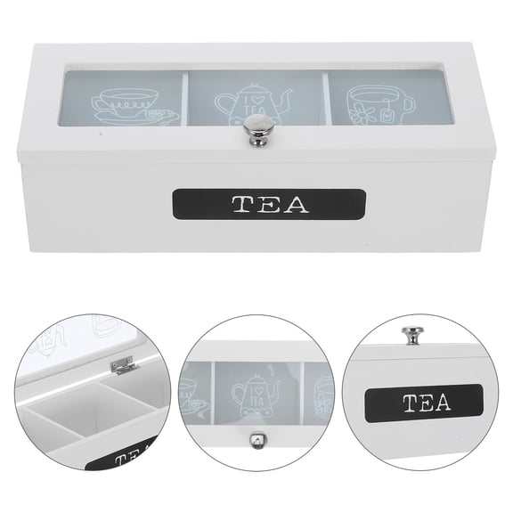 HONMEET 1Set Tea Box Organizer Storage Box for Separation of Tea Flavors and Freshness