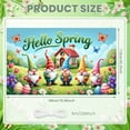 thumbnail image 2 of Colorful Spring Banner Gnome Flower Backdrop Butterfly Tulip Garden Background for Spring Celebration Garden Party Easter Decoration, 2 of 9