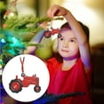 thumbnail image 2 of Festive Garden Pendant - Resin Christmas Tree Tractor Charm for Holiday Decoration and Crafting, 2 of 5